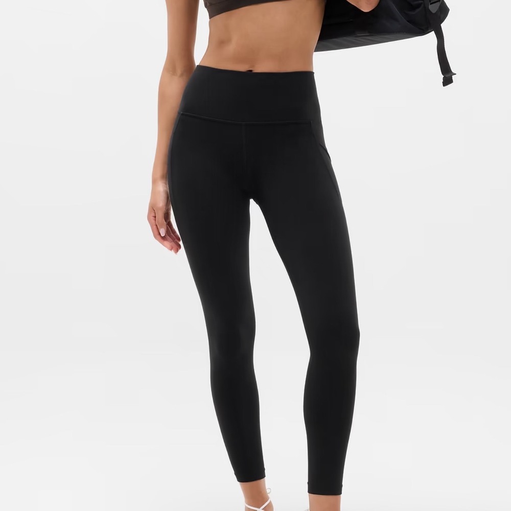Athleta Salutation Stash 7/8 Tight Leggings Black‎ Small New With Tags